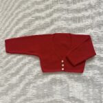 Chaqueta Corta Trenza Punto Rojo