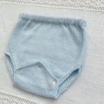 Ranita Pico Botones Perlé Celeste - Imagen 2