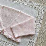 Chaqueta Corta Volante Liso Perlé Rosa - Imagen 2