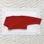 Chaqueta Corta Volante Perlé Rojo - Imagen 3