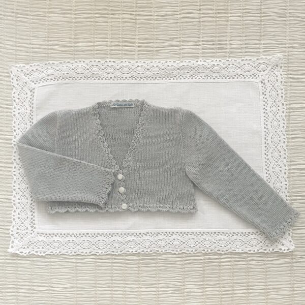 Chaqueta Corta Carol Perlé Gris