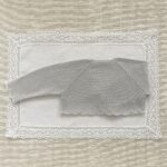 Chaqueta Corta Perlé Gris Ondas Blancas - Imagen 3